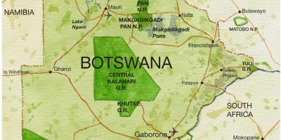 La mappa di gioco del Botswana si riserva